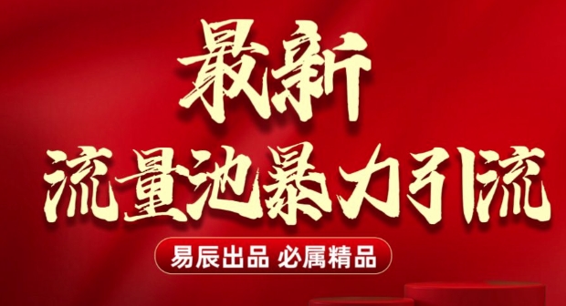 最新“流量池”无门槛暴力引流(全网首发)日引500+-网赚部落